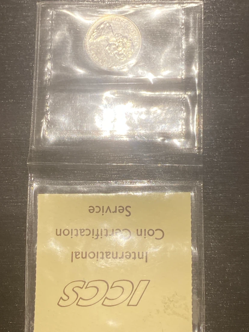 1976 Canadian 5 Cent Coin ICCS SP-67 - photo 3