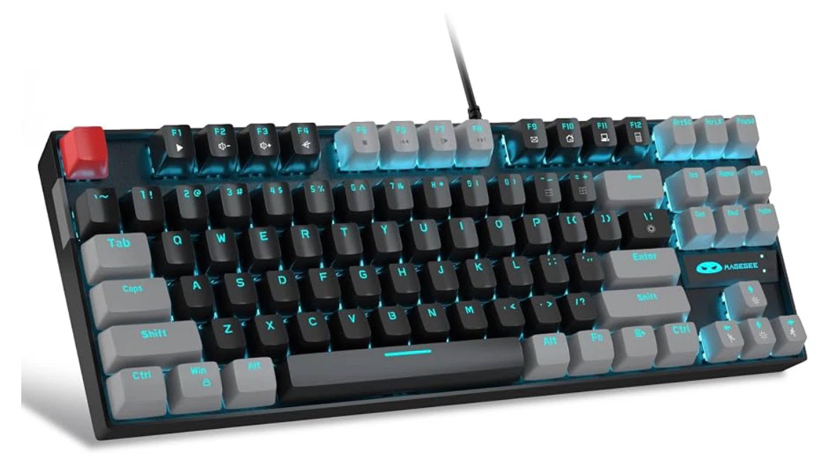 MageGee MK-STAR 87-Key Mechanical Keyboard + Extra Keycaps