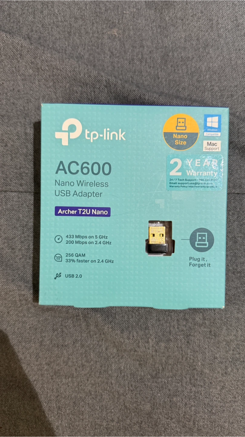 TP-Link Archer T2U Nano AC600 Wireless USB Adapter