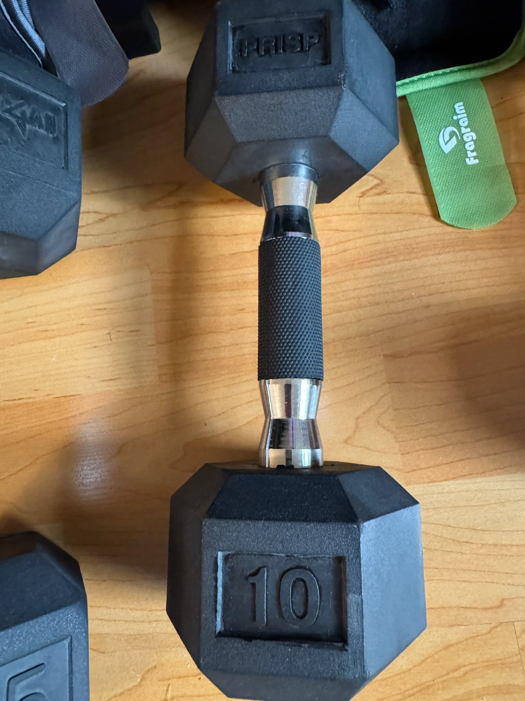 PRISP 10 lb Rubber Encased Hex Dumbbell - photo 5