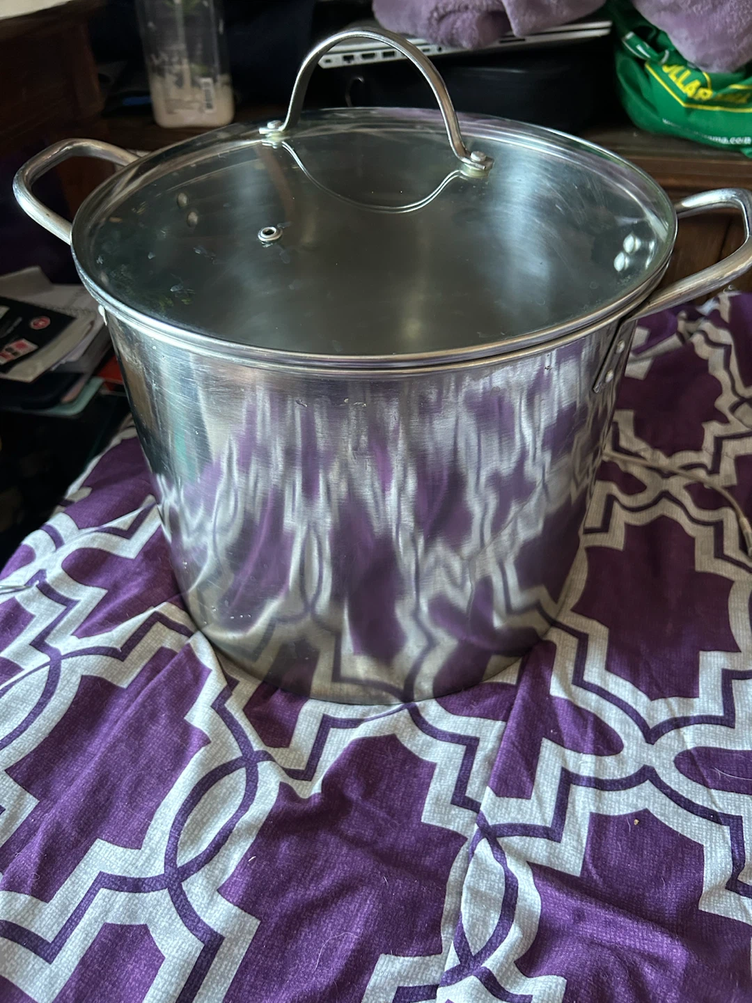 Large Stainless Steel Stock Pot with Lid