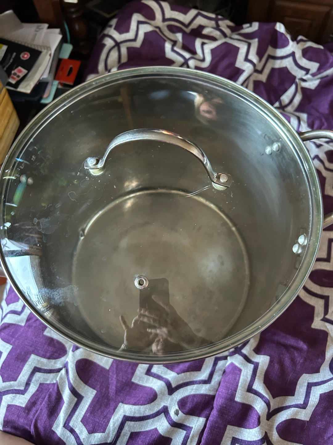 Large Stainless Steel Stock Pot with Lid - photo 2
