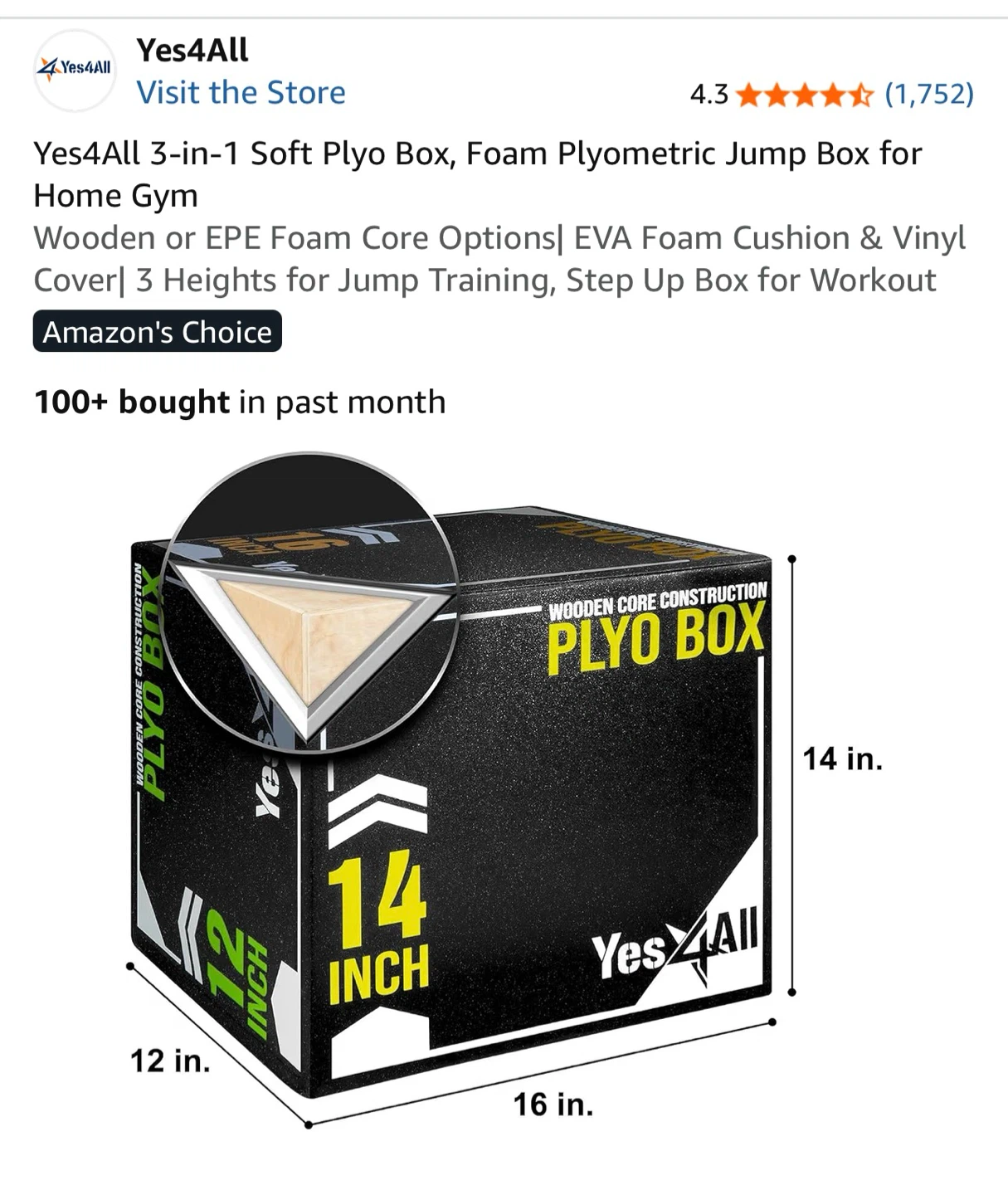Yes4All 3-in-1 Soft Plyometric Jump Box - photo 3