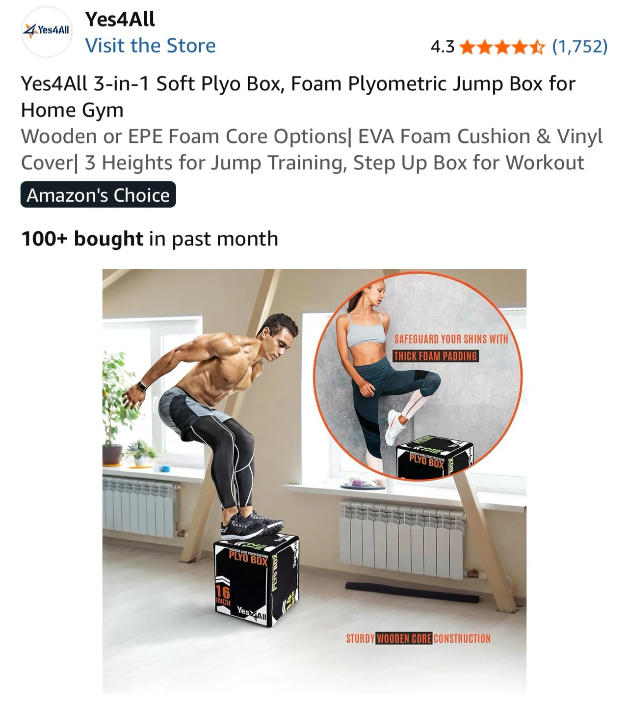 Yes4All 3-in-1 Soft Plyometric Jump Box - photo 4