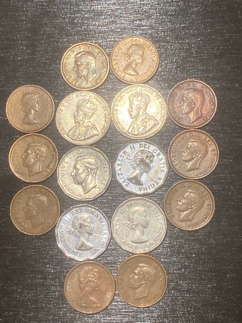 Collection of Vintage Canadian Coins