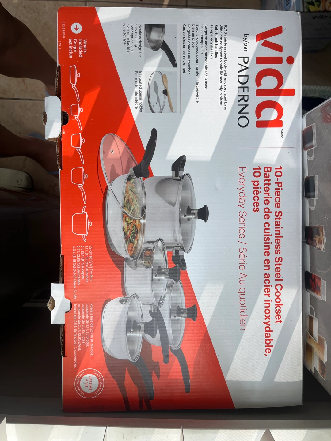 Vida by Paderno 10-Piece Stainless Steel Cookset - photo 3