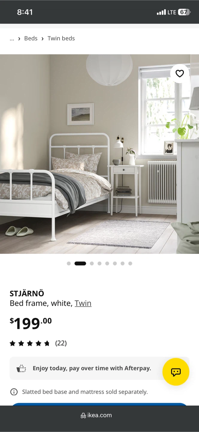 IKEA STJÄRNÖ + LUROY (Twin bed frame + Wooden Bed Base) - photo 3