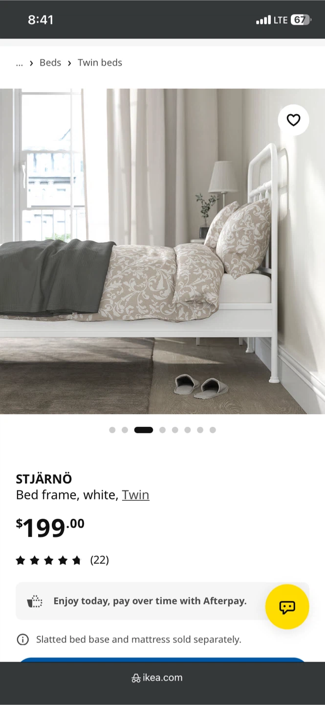 IKEA STJÄRNÖ + LUROY (Twin bed frame + Wooden Bed Base) - photo 4