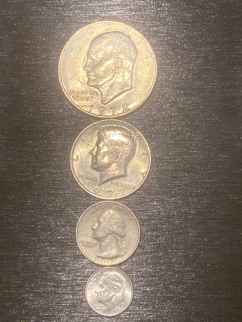 Set of 4 United States Coins