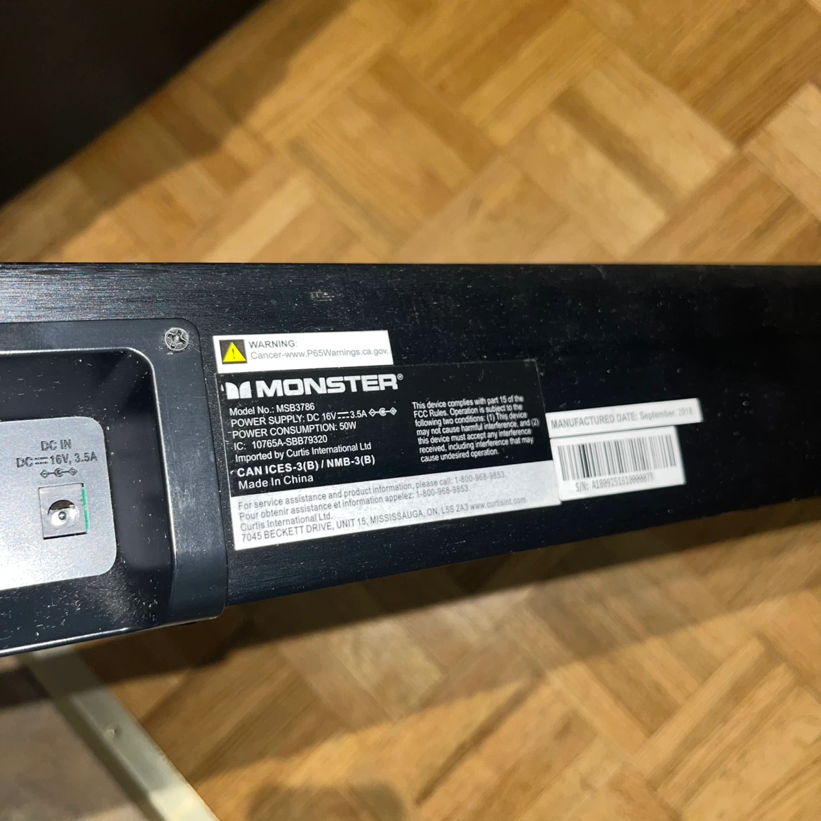 Monster MSB3786 Soundbar - photo 5