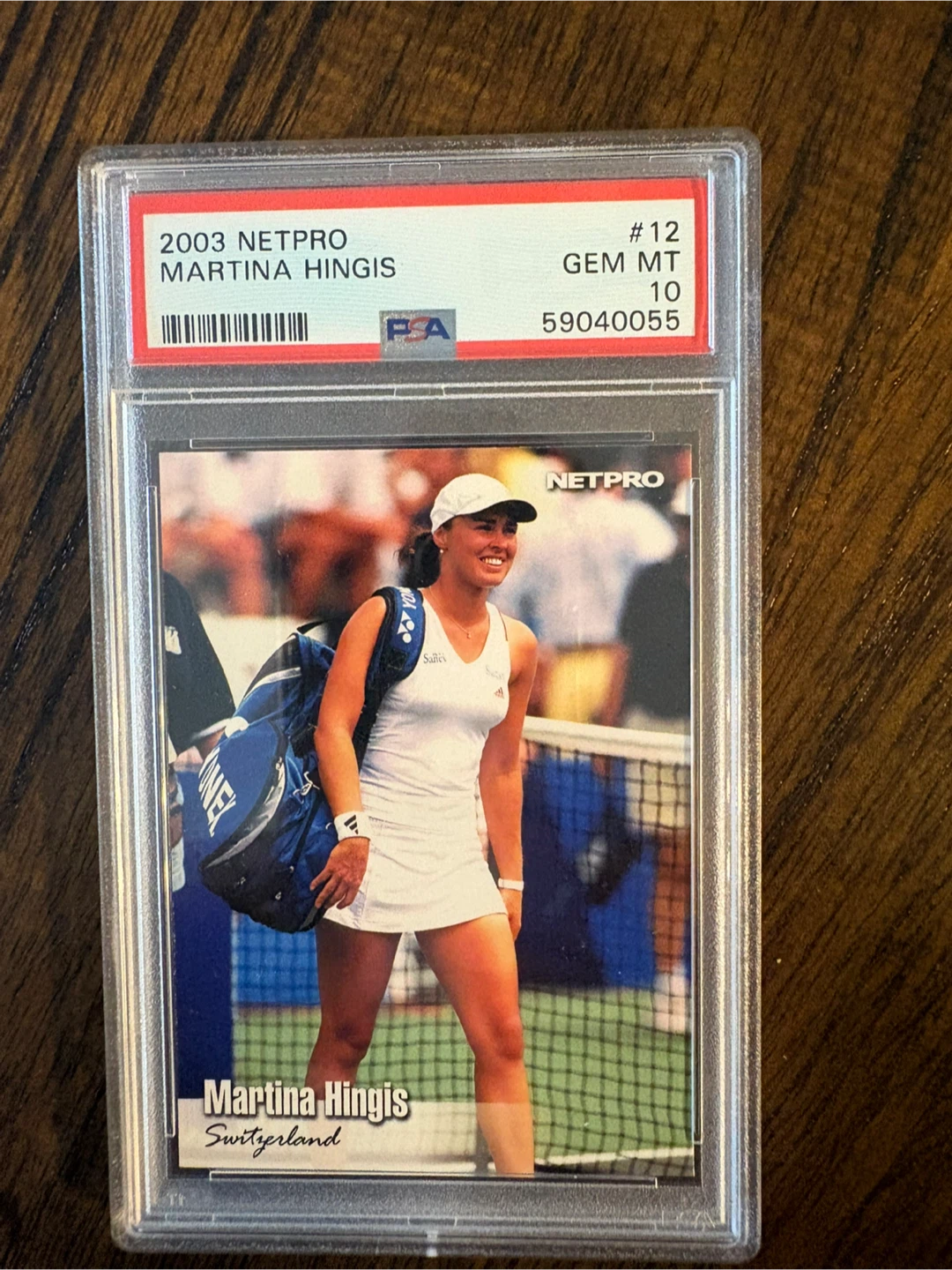 2003 NetPro Martina Hingis #12 PSA 10
