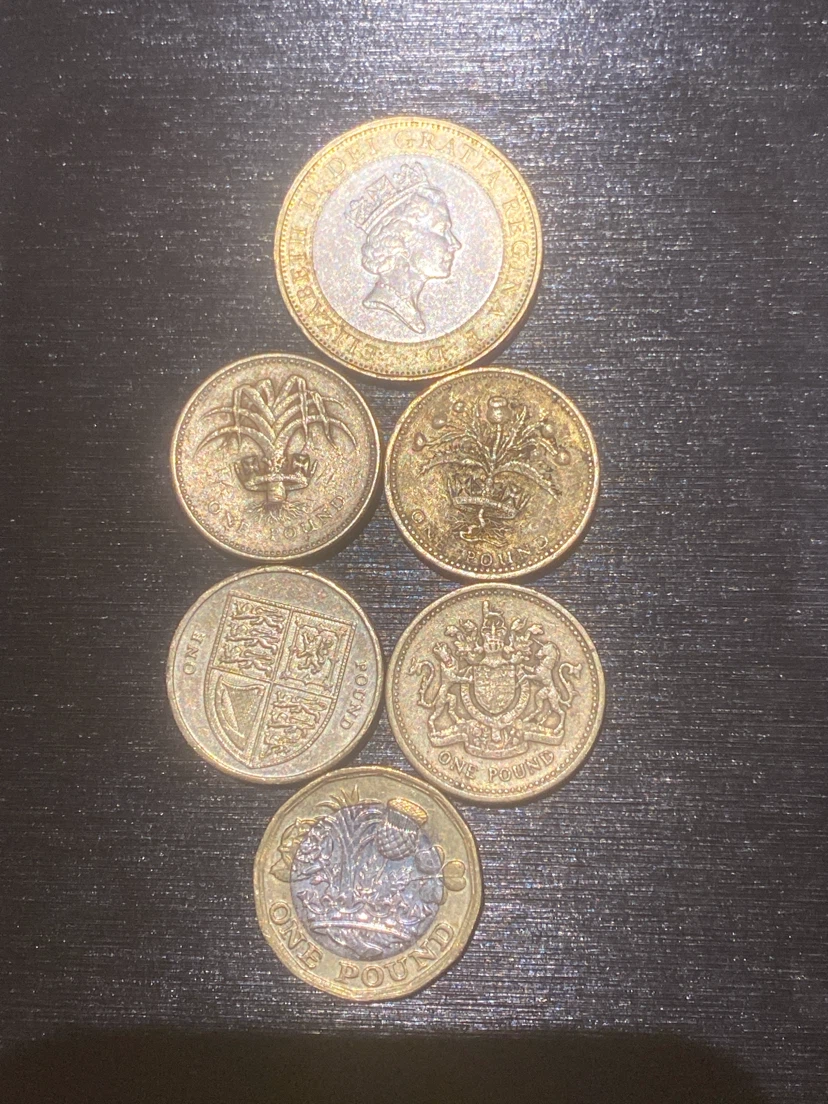 Collection of UK Pound Coins