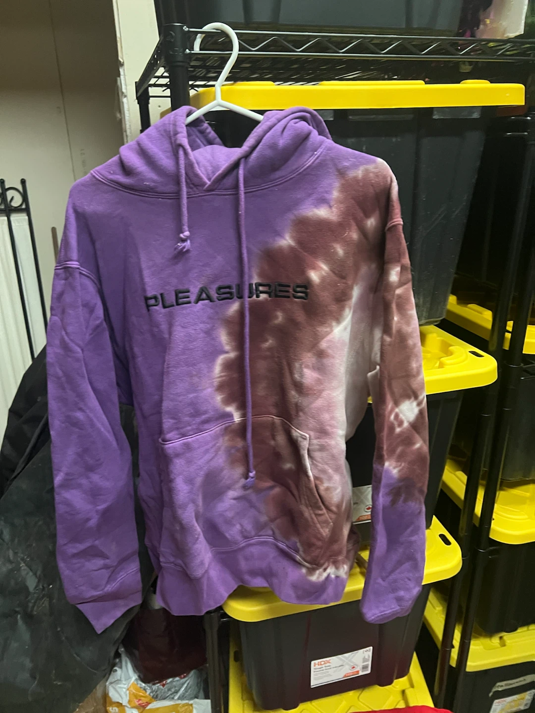 Pleasures Tie-Dye Hoodie Purple X-Large 🏈