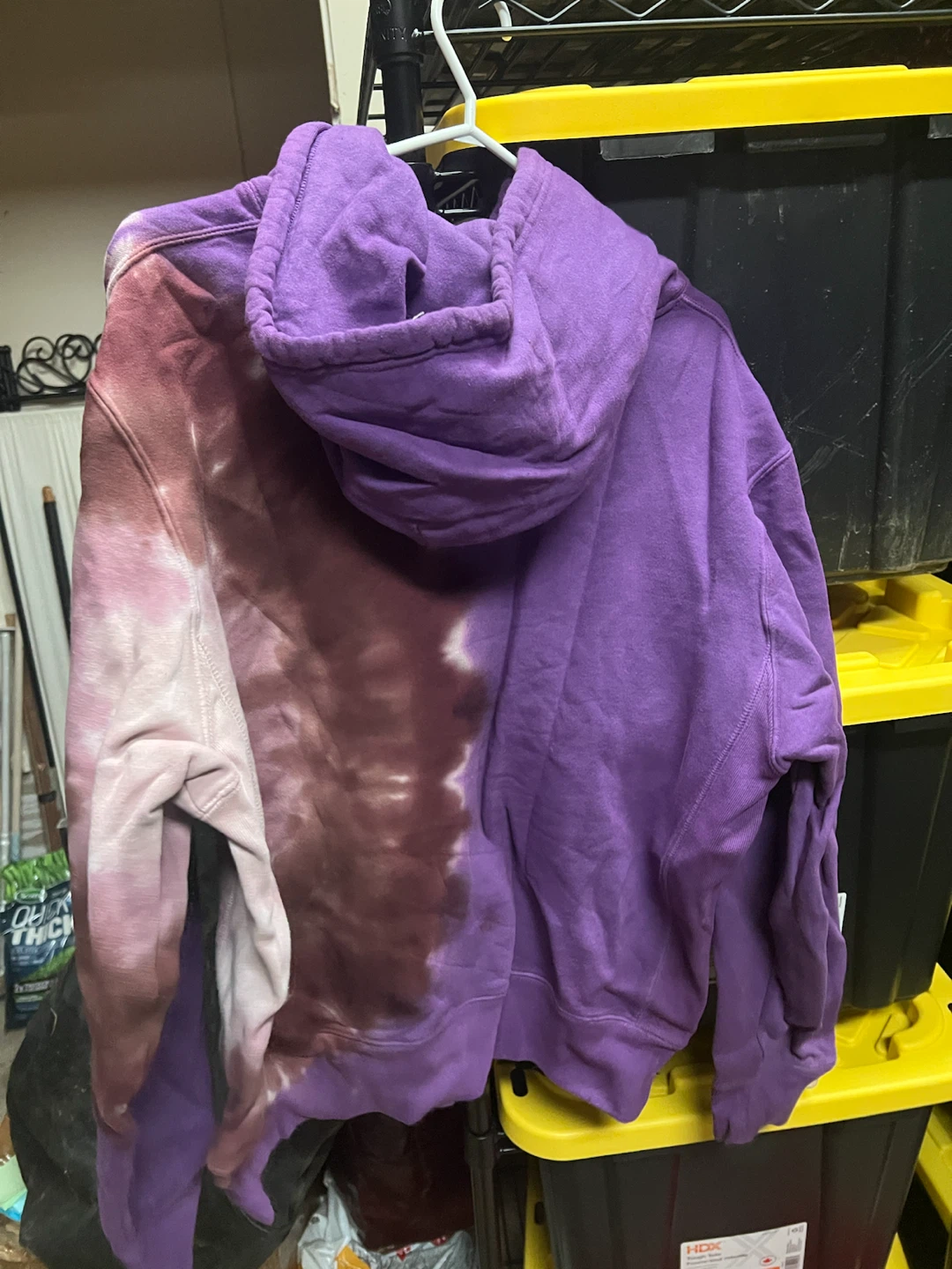 Pleasures Tie-Dye Hoodie Purple X-Large 🏈 - photo 2