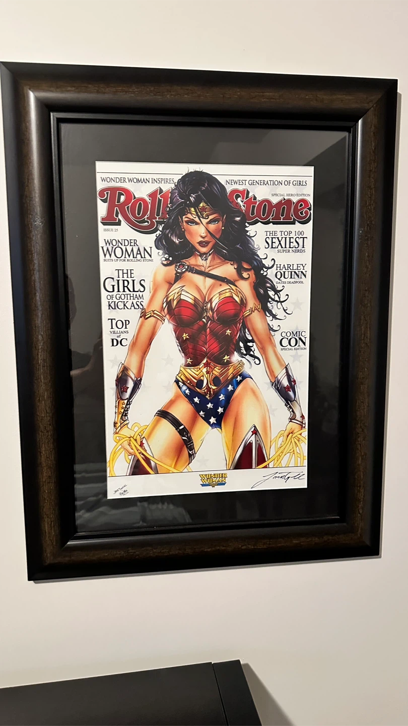 Set of 3 Framed DC Comics Comic Art Prints - photo 2