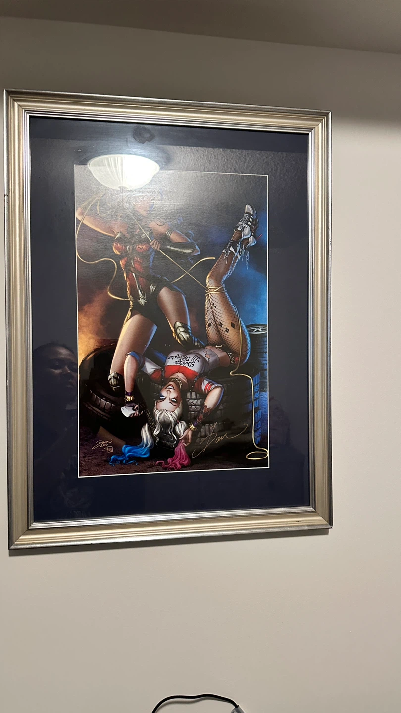 Set of 3 Framed DC Comics Comic Art Prints - photo 3