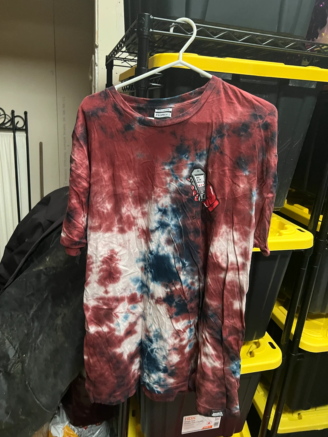 Broken Promises Tie-Dye Graphic T-Shirt XXL 🏈