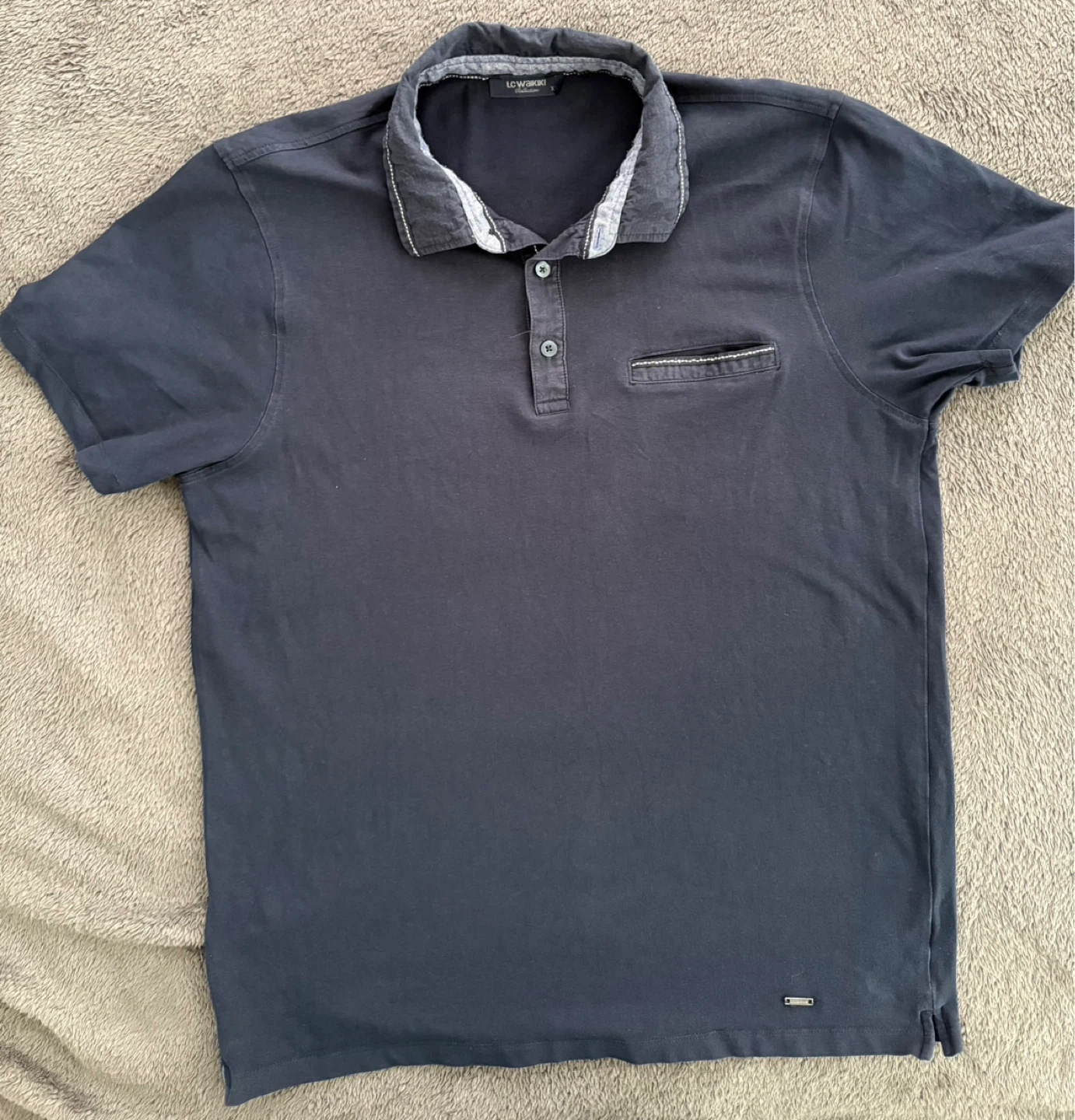 LC Waikiki Black Polo Shirt XL