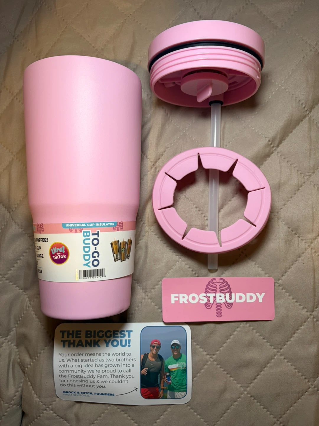 FrostBuddy Pink Skeleton To-Go Buddy 20 oz Insulated Tumbler - photo 3