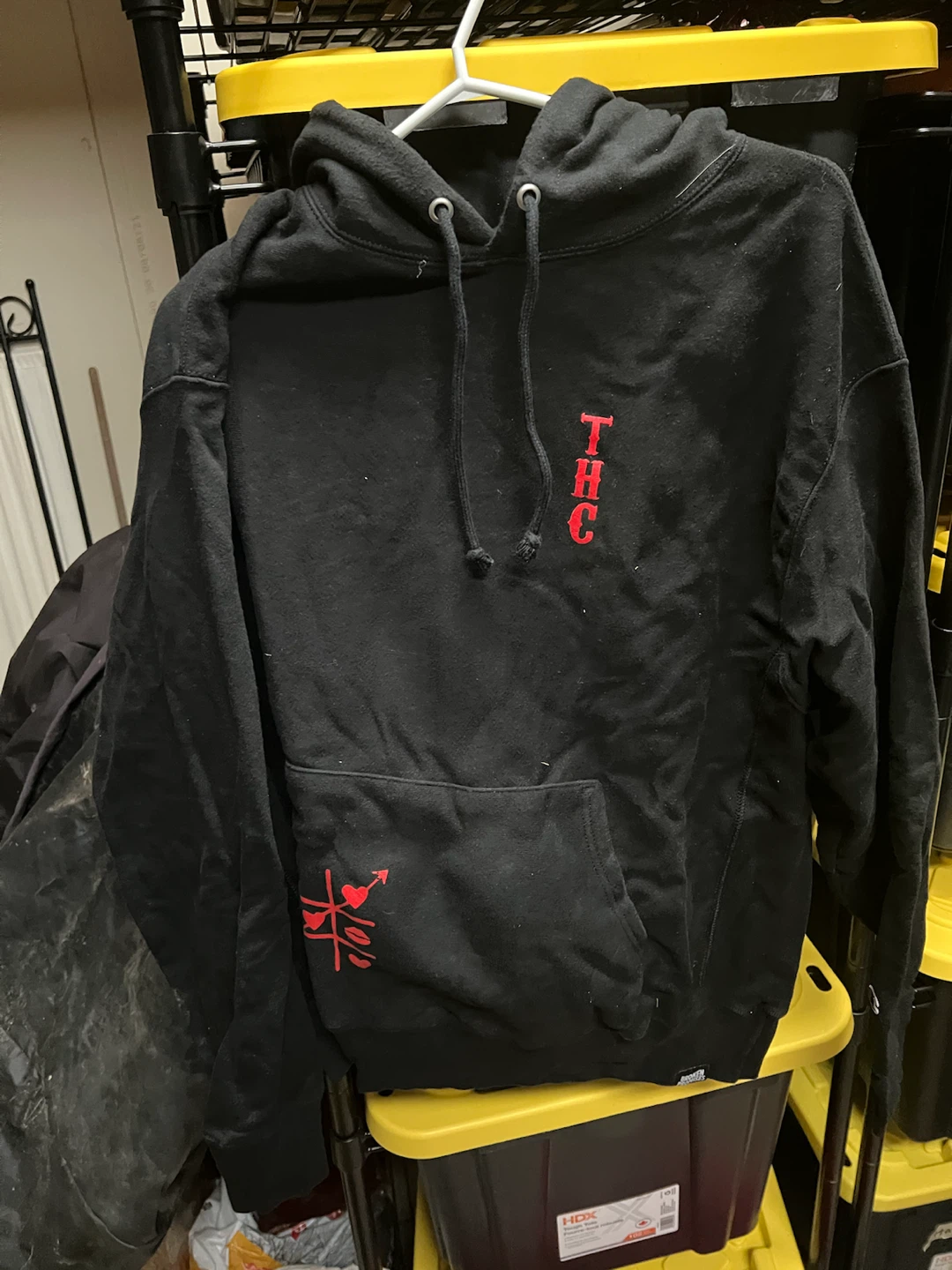 Broken Promises THC Hoodie - Black & Red, Size XL 🏈