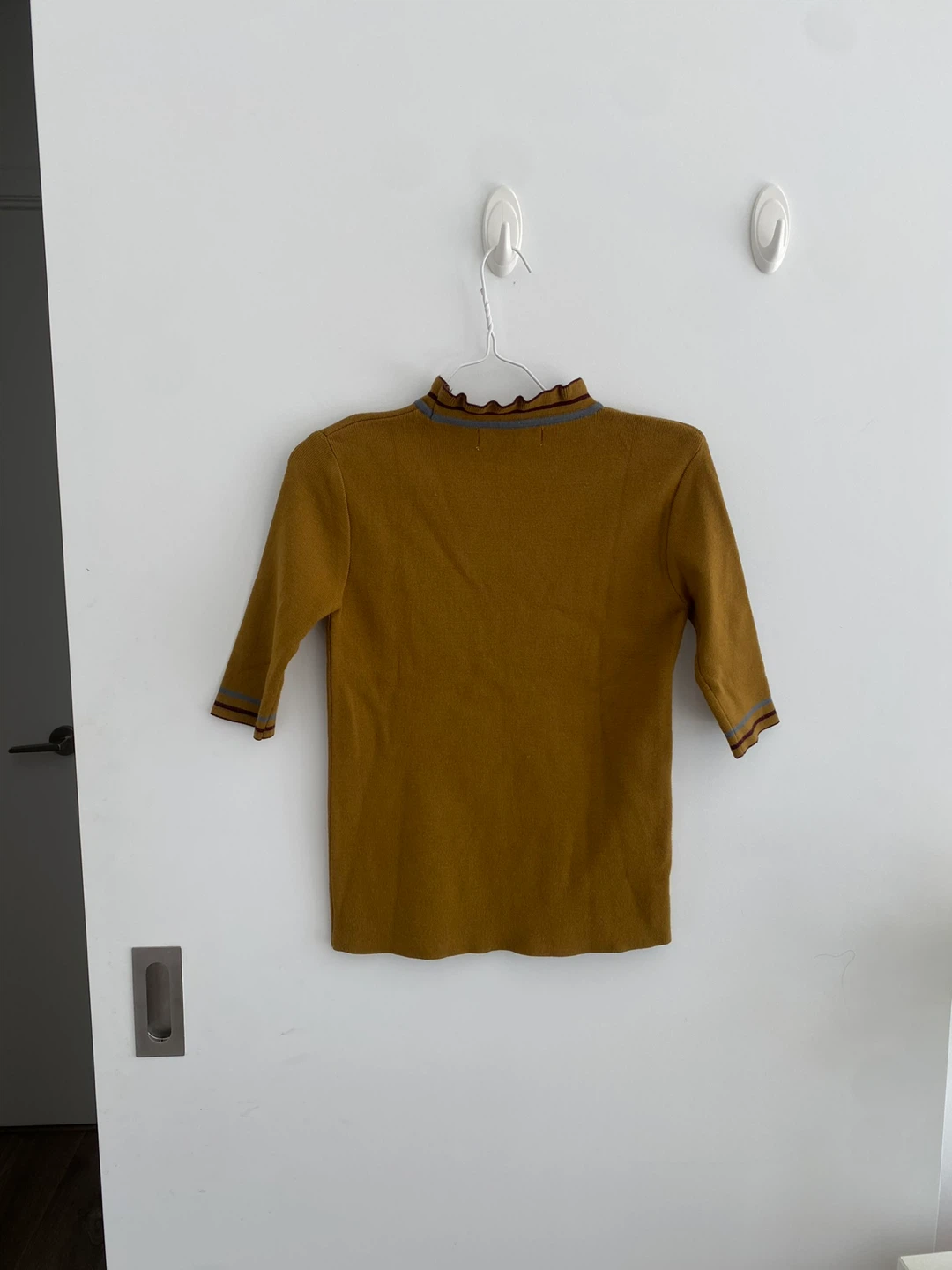 Botanic Mustard Mock Neck Top - photo 2