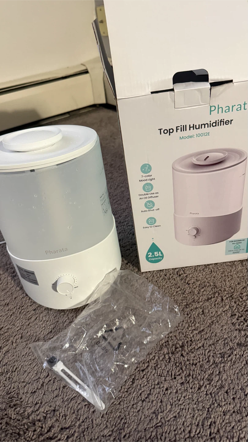 Pharata 2.5L Top Fill Humidifier