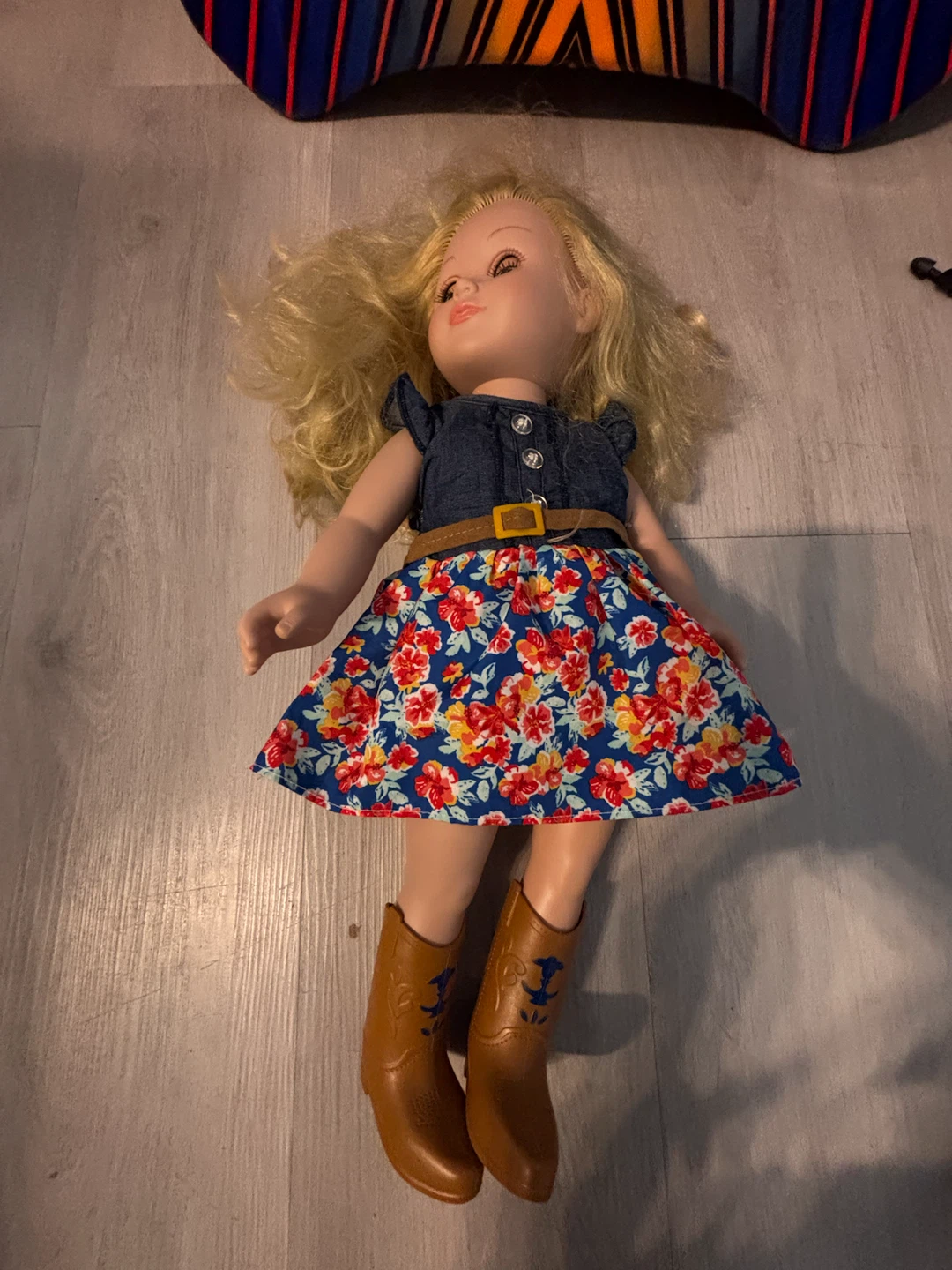 Our Generation Blonde Doll with Floral Dress🏈