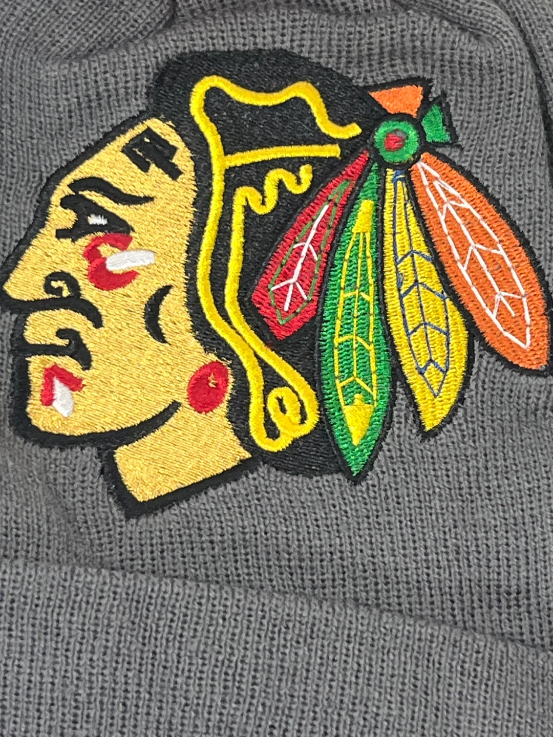 Chicago Blackhawks Mitchell & Ness Toque + Free NHL Cards - photo 2