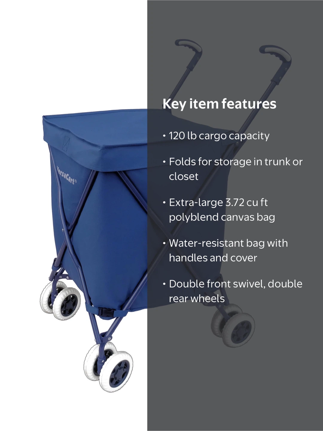 VersaCart Folding Utility Shopping Cart - photo 2