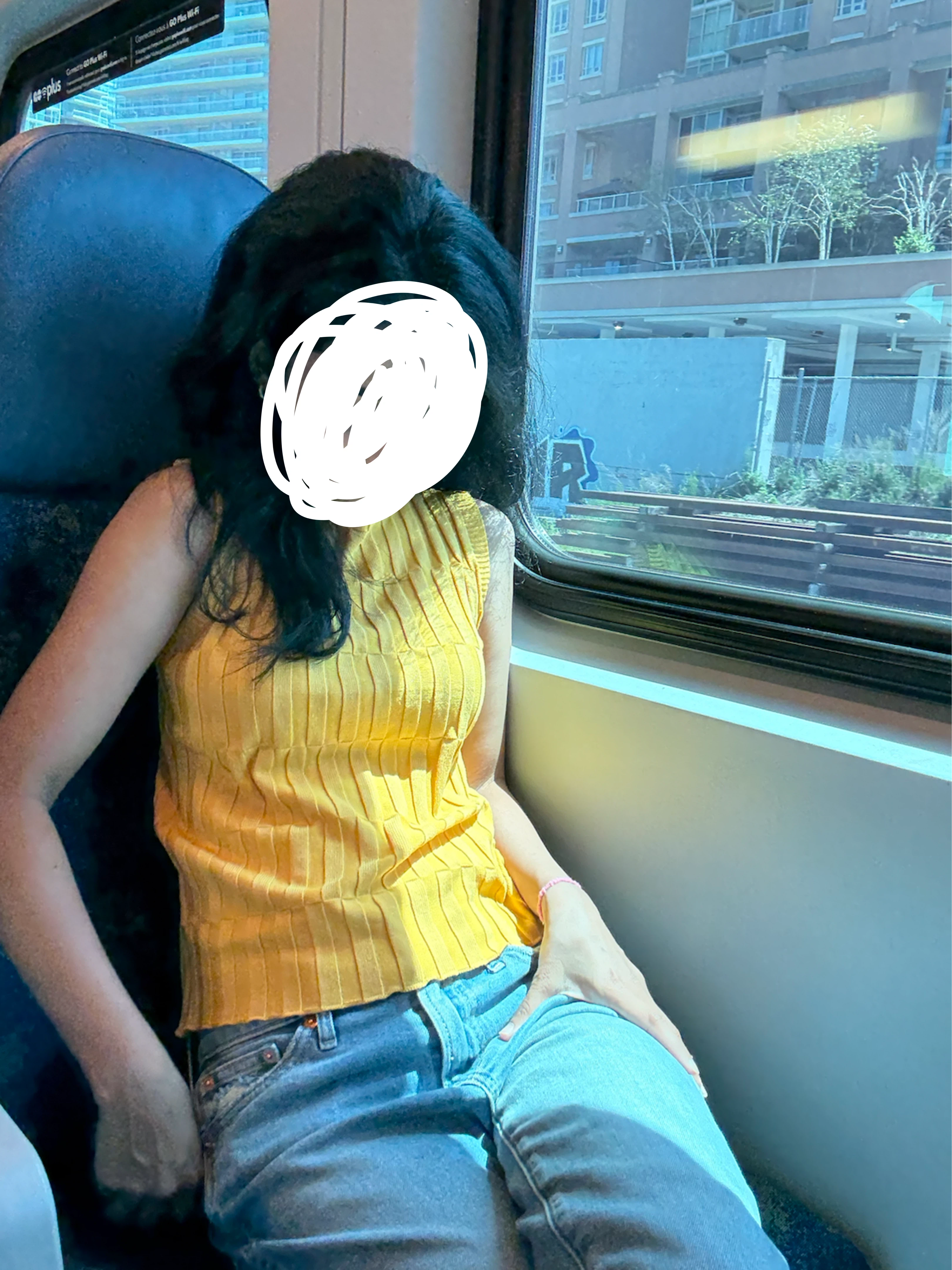 Yellow Ribbed Sleeveless Top