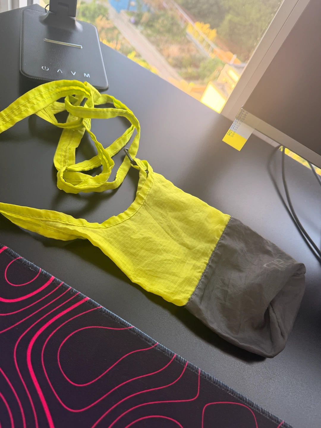 Ultralight Neon Yellow Water Bottle Sling