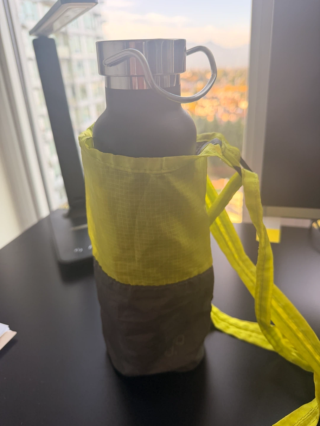 Ultralight Neon Yellow Water Bottle Sling - photo 2