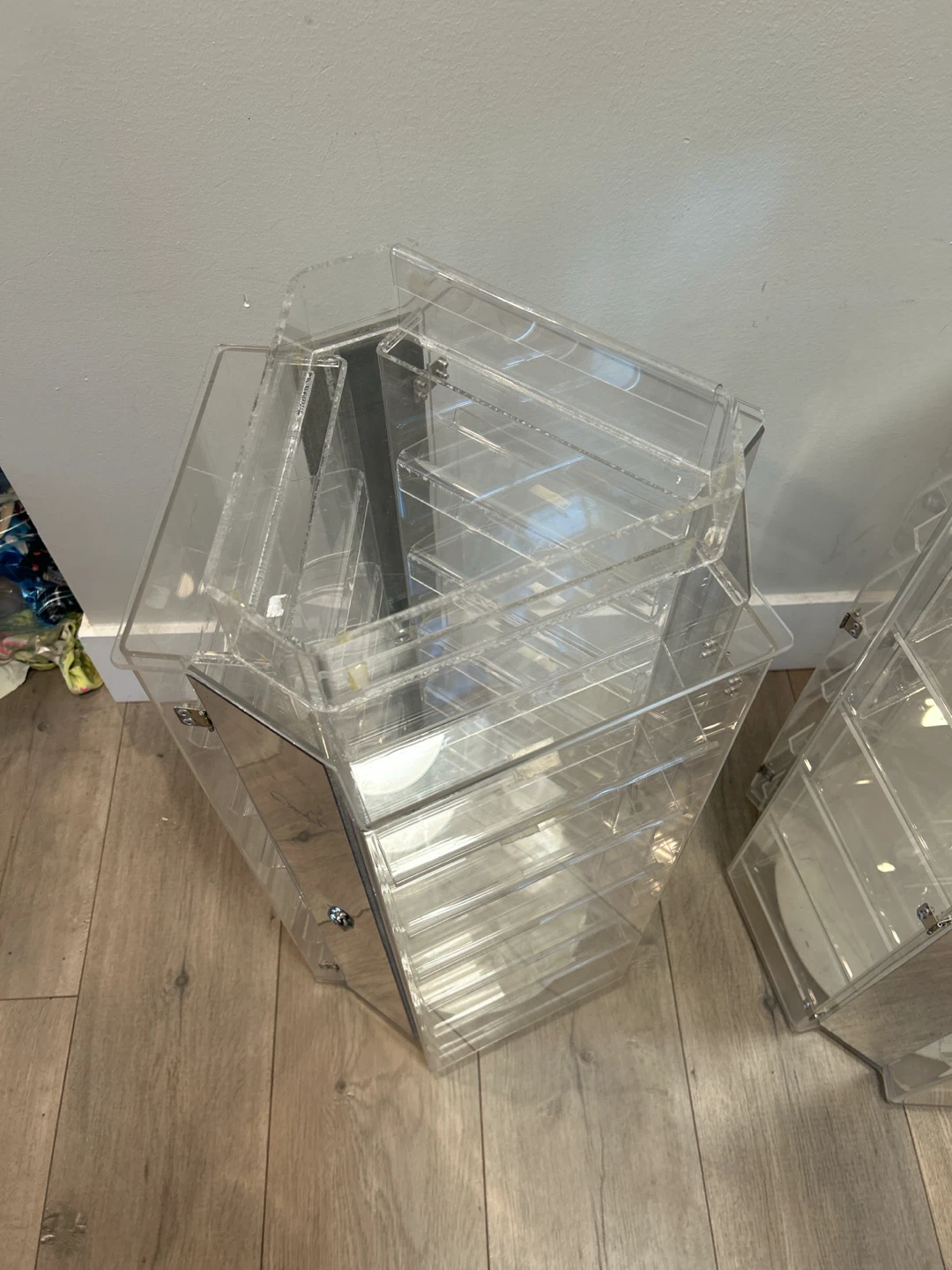Clear Acrylic Rotating Storage organizer display - photo 5