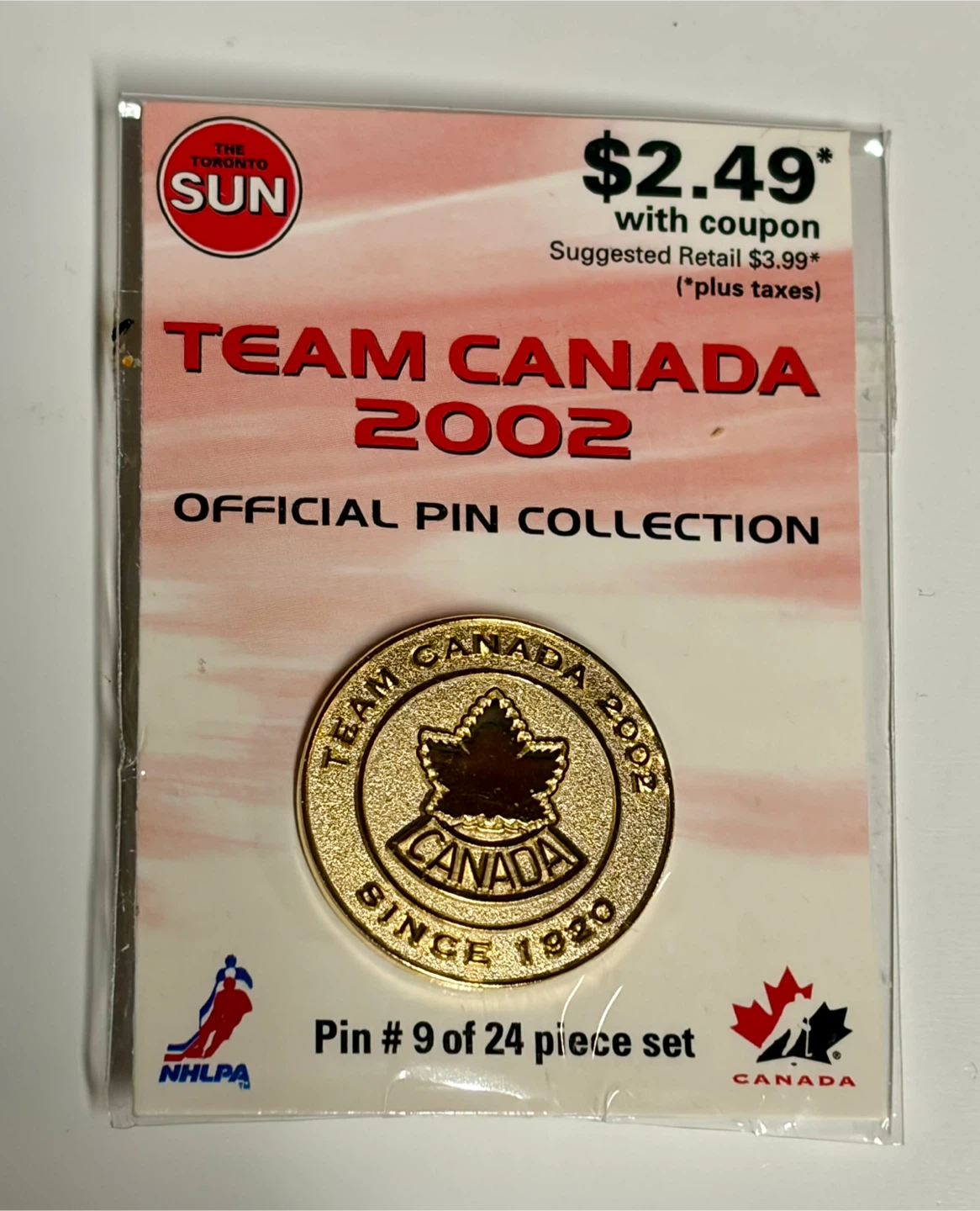 Team Canada 2002 Official Pin Collection Set