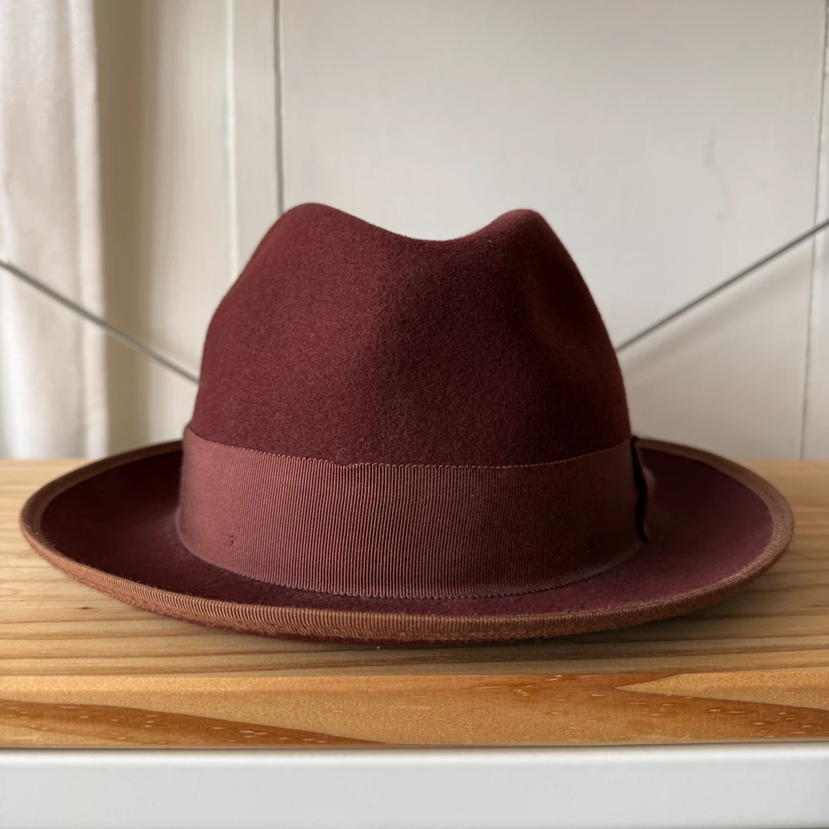 🏈Goorin Bros. Wool Fedora - Maroon - photo 2