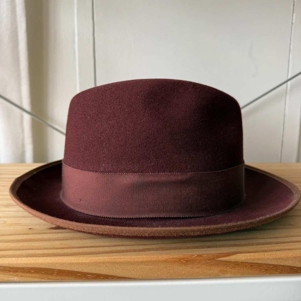 🏈Goorin Bros. Wool Fedora - Maroon - photo 3