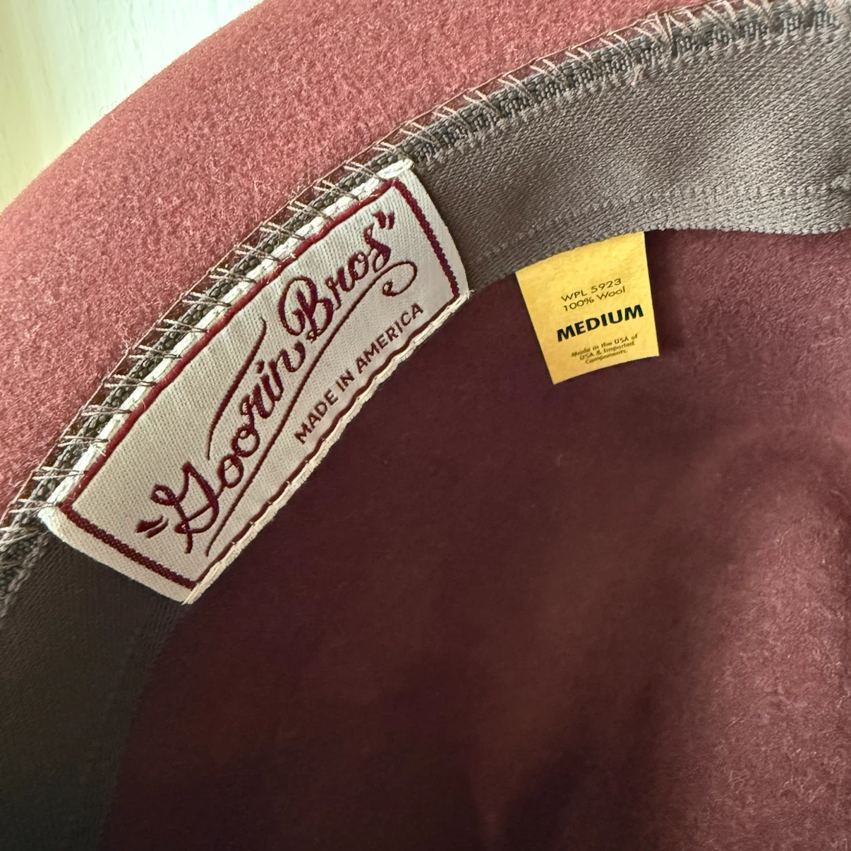 🏈Goorin Bros. Wool Fedora - Maroon - photo 5
