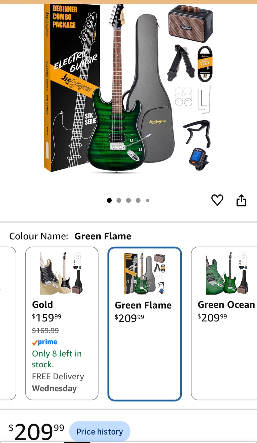 Leo Jaymz Electric Guitar Beginner Kit - photo 2
