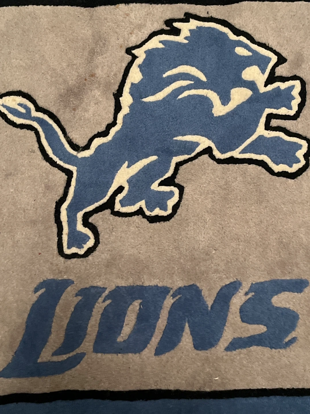 Detroit Lions 3x5 Area Rug - Heavy Premium Tufted Wool (Fanmats) - photo 3