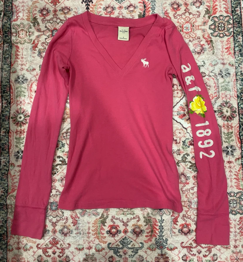 Abercrombie Kids Pink Long Sleeve Shirt