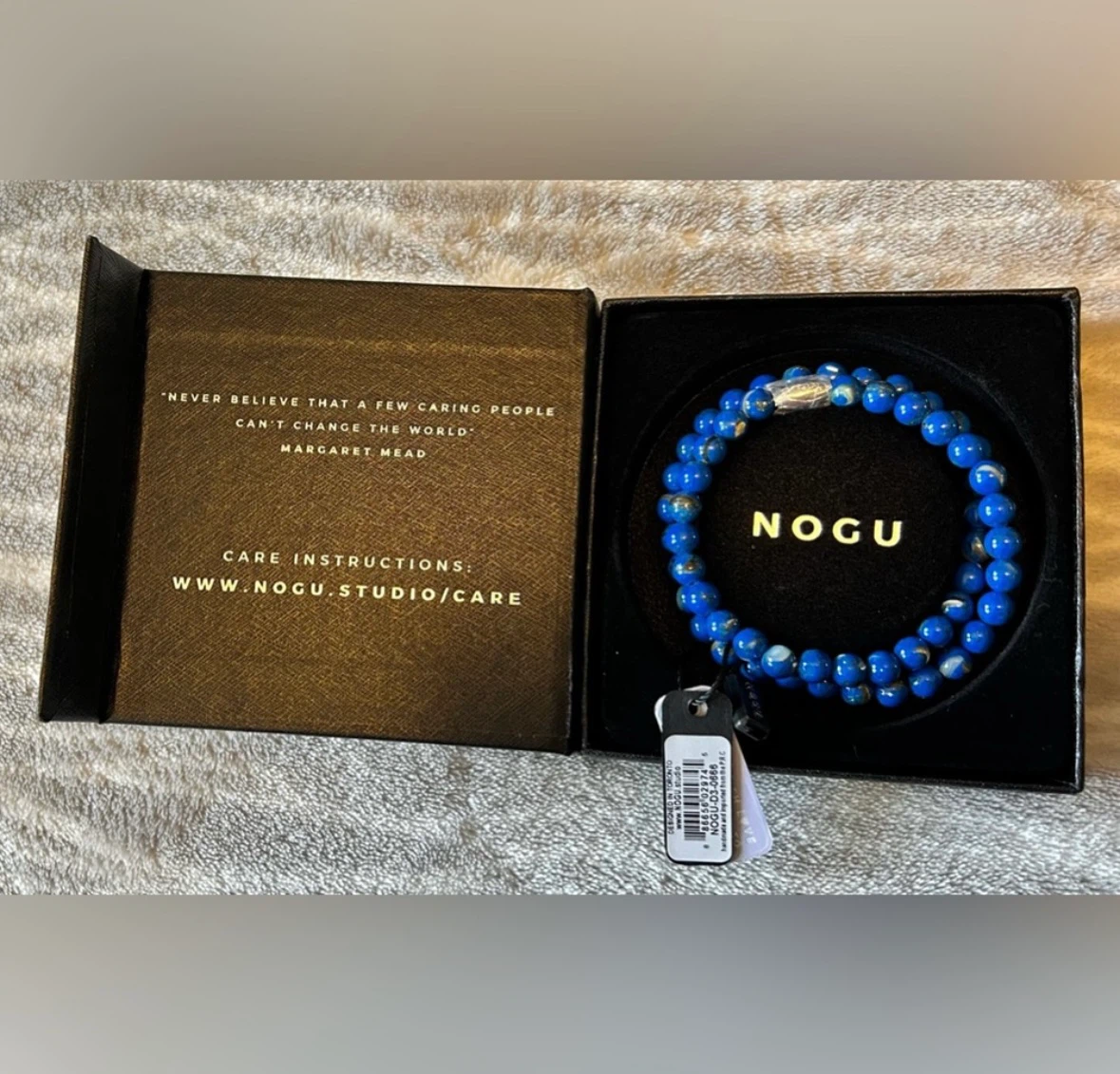 💙💙 NOGU Ocean Silver Gilded Turquoise Gemstone Wrap 💙💙 - photo 2