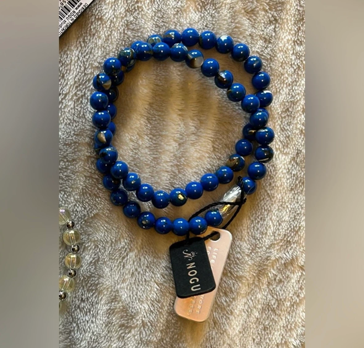 💙💙 NOGU Ocean Silver Gilded Turquoise Gemstone Wrap 💙💙 - photo 3