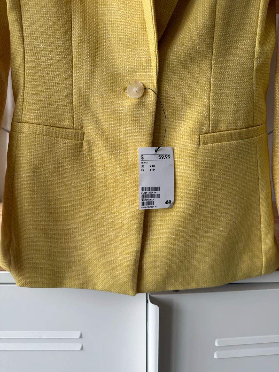 H&M Yellow Blazer, Size XXS 🏈 - photo 5