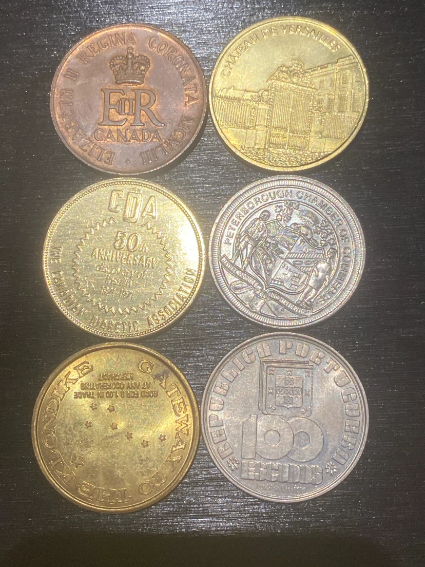 Set of 6 Commemorative and Token Coins - photo 2