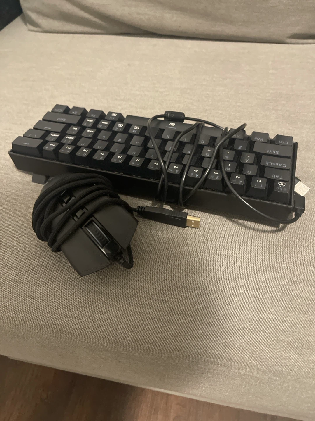 Black 60% Wired Mechanical Keyboard and Mouse Combo
