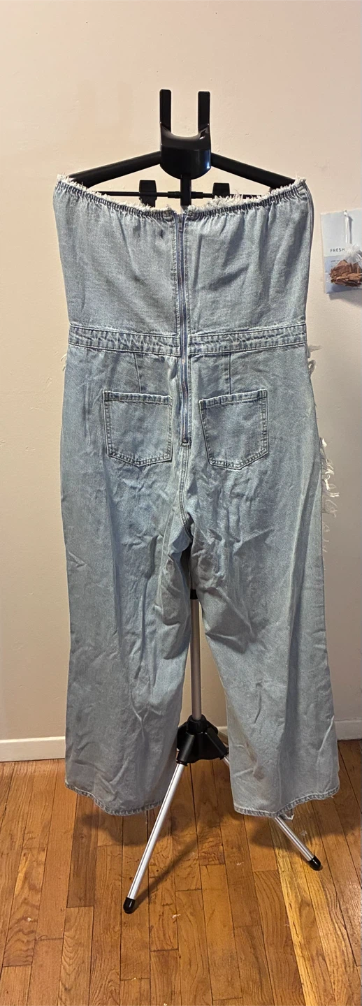 Fashion Nova Demi Distressed Jumpsuit Size 1X - photo 2