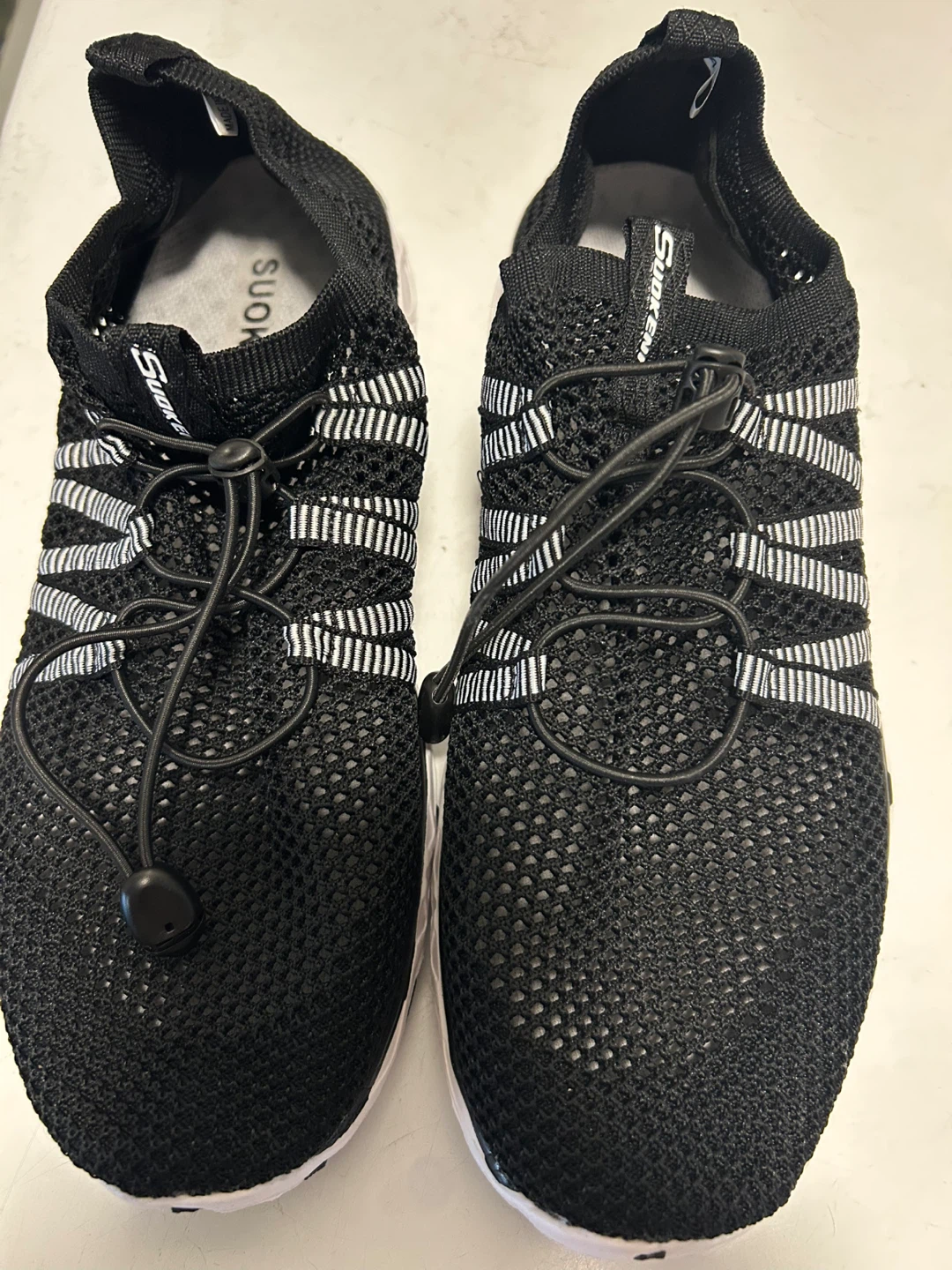Suokeni black mesh sneakers