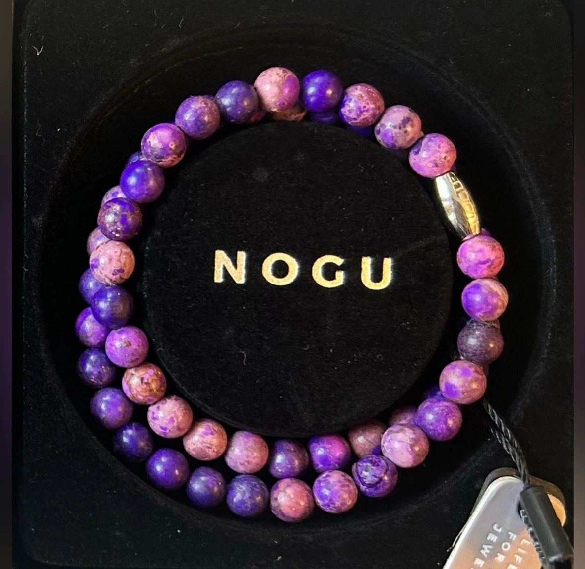 💜💜 NOGU Purple Regalite Silver Gemstone Wrap 💜💜