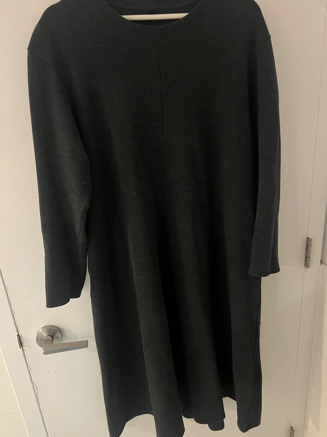 Uniqlo dark grey long sleeve dress