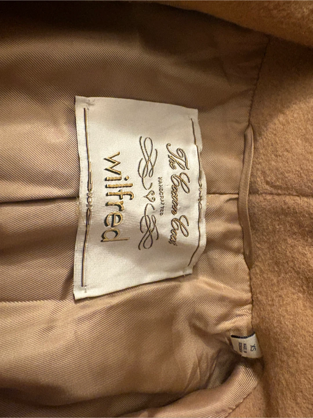 Aritzia Wilfred Cocoon Coat – Camel – Size XS - photo 2